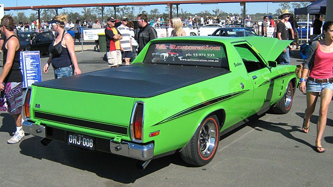 HJ Holden in Jamacia Lime — Sandman Coupe Utility