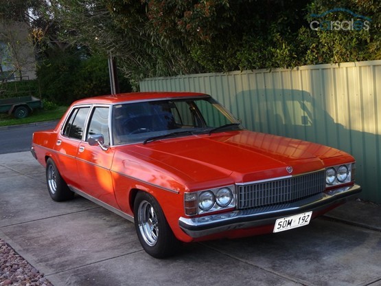 HJ Holden in Mandarin Red — Statesman DeVille Sedan
