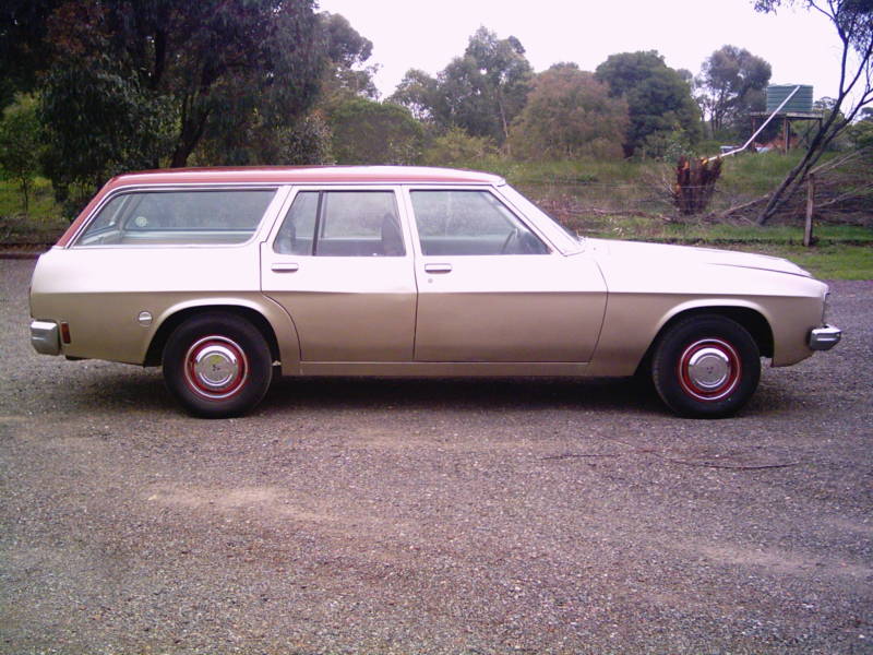 HJ Holden in Persian Sand Met over Antelope Met — Kingswood Vacationer Station Wagon