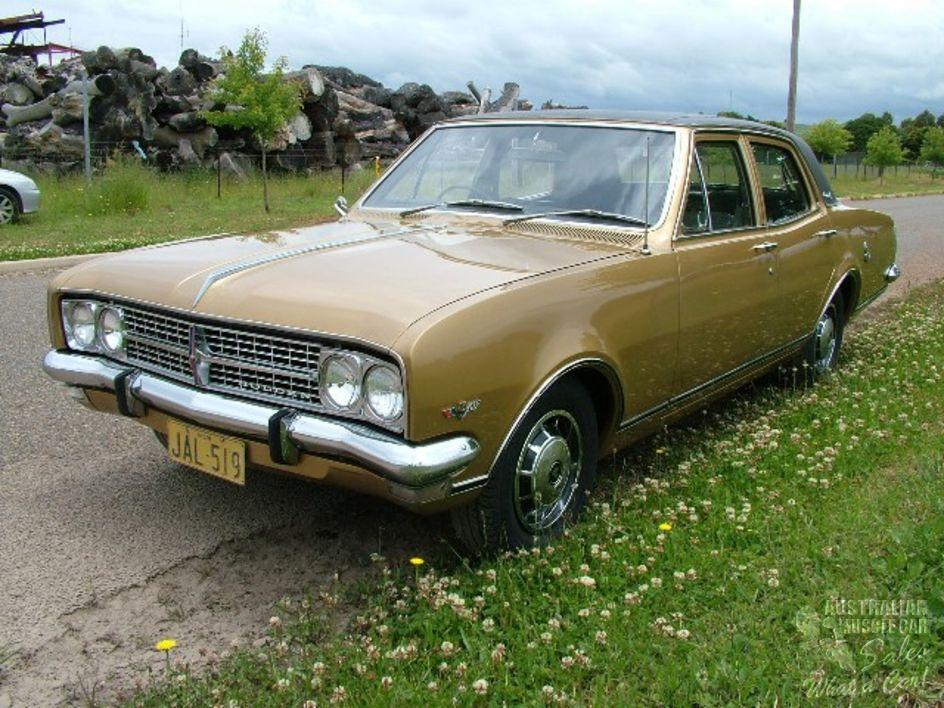HK Holden in Inca Gold Met — Brougham Sedan
