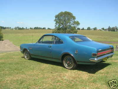 HK Holden in Bright Blue Met — Monaro GTS Coupe