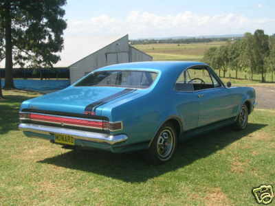 HK Holden in Bright Blue Met — Monaro GTS Coupe