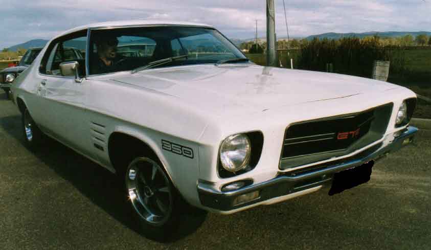 HQ Holden in Glacier White — Monaro GTS Coupe 350