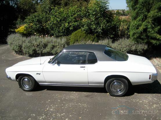 HQ Holden in Glacier White — LS Monaro Coupe