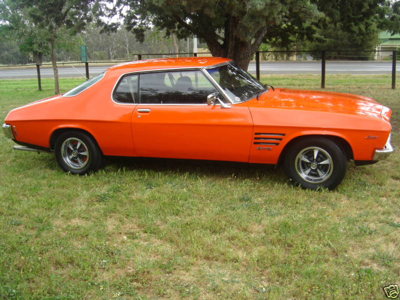 HQ Holden in Tangerine — Monaro GTS Coupe