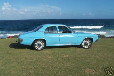 HQ Holden in Frost Blue — Kingswood Sedan