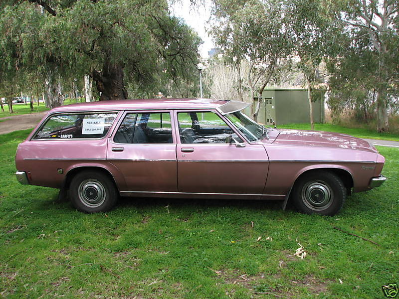 HQ Holden in Orchid Met — Kingswood Station Sedan