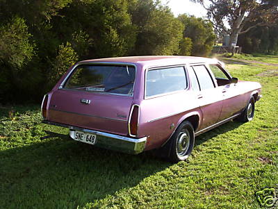 HQ Holden in Orchid Met — Kingswood Station Sedan