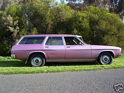 HQ Holden in Orchid Met — Kingswood Station Sedan