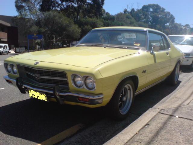 HQ Holden in Warwick Yellow — LS Monaro Coupe
