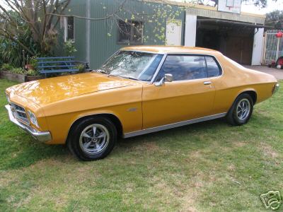 HQ Holden in Autumn Gold — LS Monaro Coupe