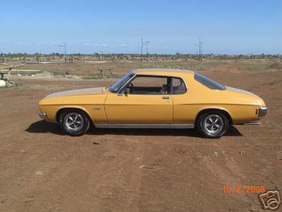HQ Holden in Autumn Gold — LS Monaro Coupe