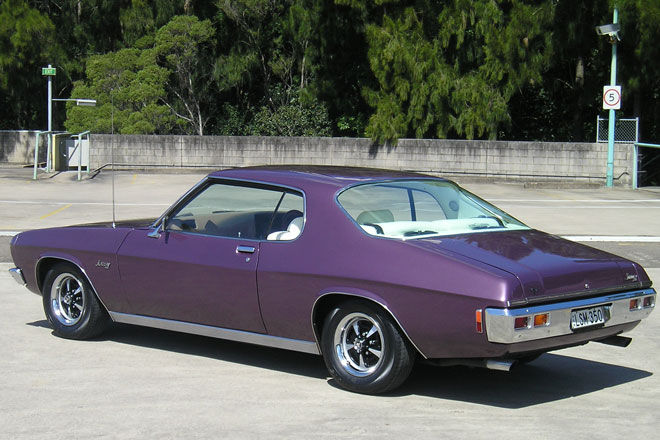 HQ Holden in Chateau Mauve Met — LS Monaro Coupe
