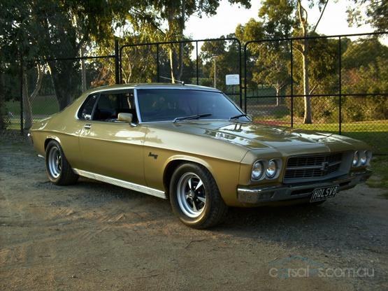HQ Holden in Duchess Gold Met — LS Monaro Coupe