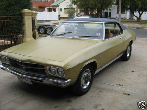 HQ Holden in Duchess Gold Met — LS Monaro Coupe