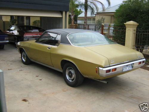 HQ Holden in Duchess Gold Met — LS Monaro Coupe