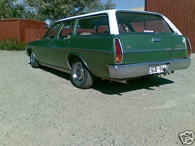 HQ Holden in Glacier White over Monterey Green Met — Premier Station Sedan