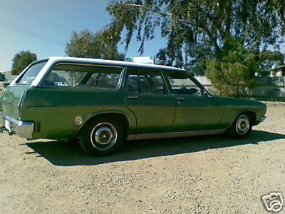 HQ Holden in Glacier White over Monterey Green Met — Premier Station Sedan