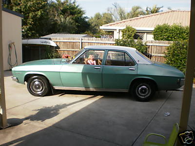 HQ Holden in Glacier White over Taormina Aqua Met — Premier Sedan