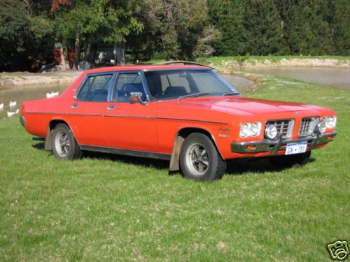 HQ Holden in Tangerine — Statesman Custom Sedan