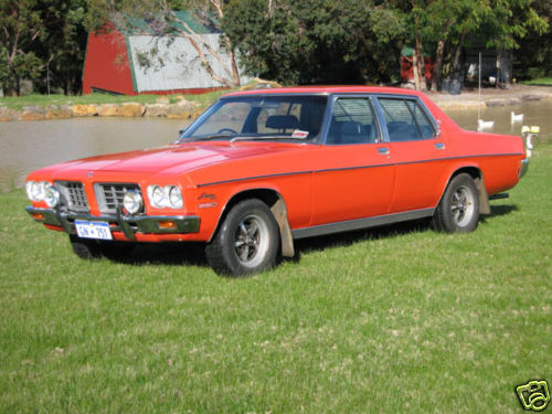 HQ Holden in Tangerine — Statesman Custom Sedan