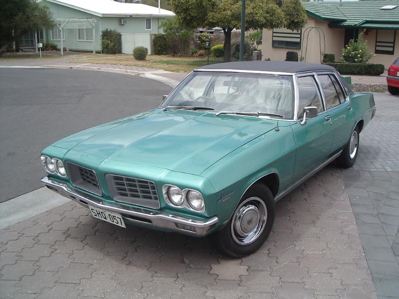 HQ Holden in Taormina Aqua Met — Statesman Custom Sedan