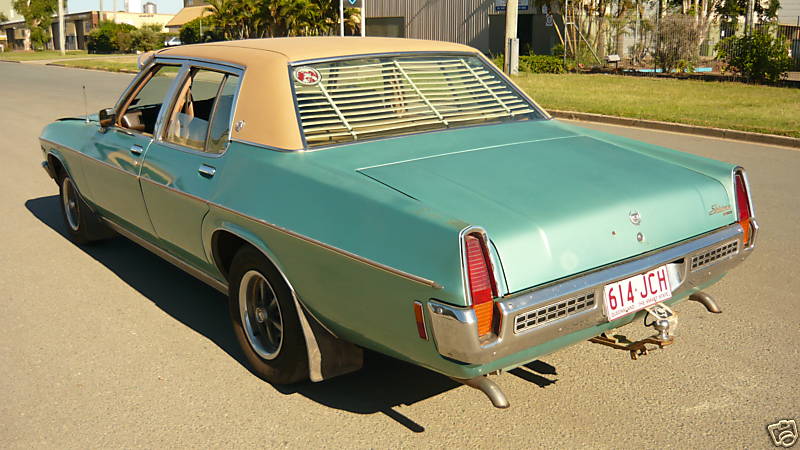 HQ Holden in Glacier White over Taormina Aqua Met — Statesman Custom Sedan