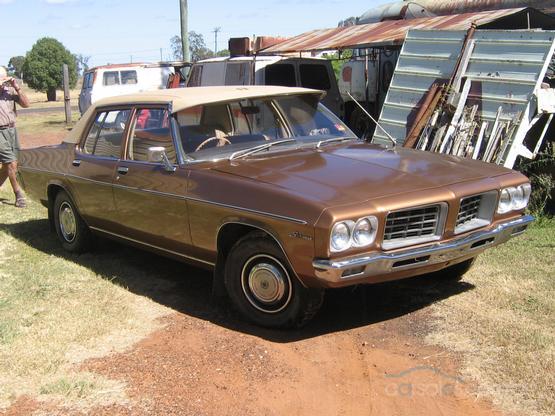 HQ Holden in Etruscan Gold Met — Statesman DeVille Sedan