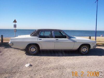 HQ Holden in Glacier White — Statesman Custom Sedan