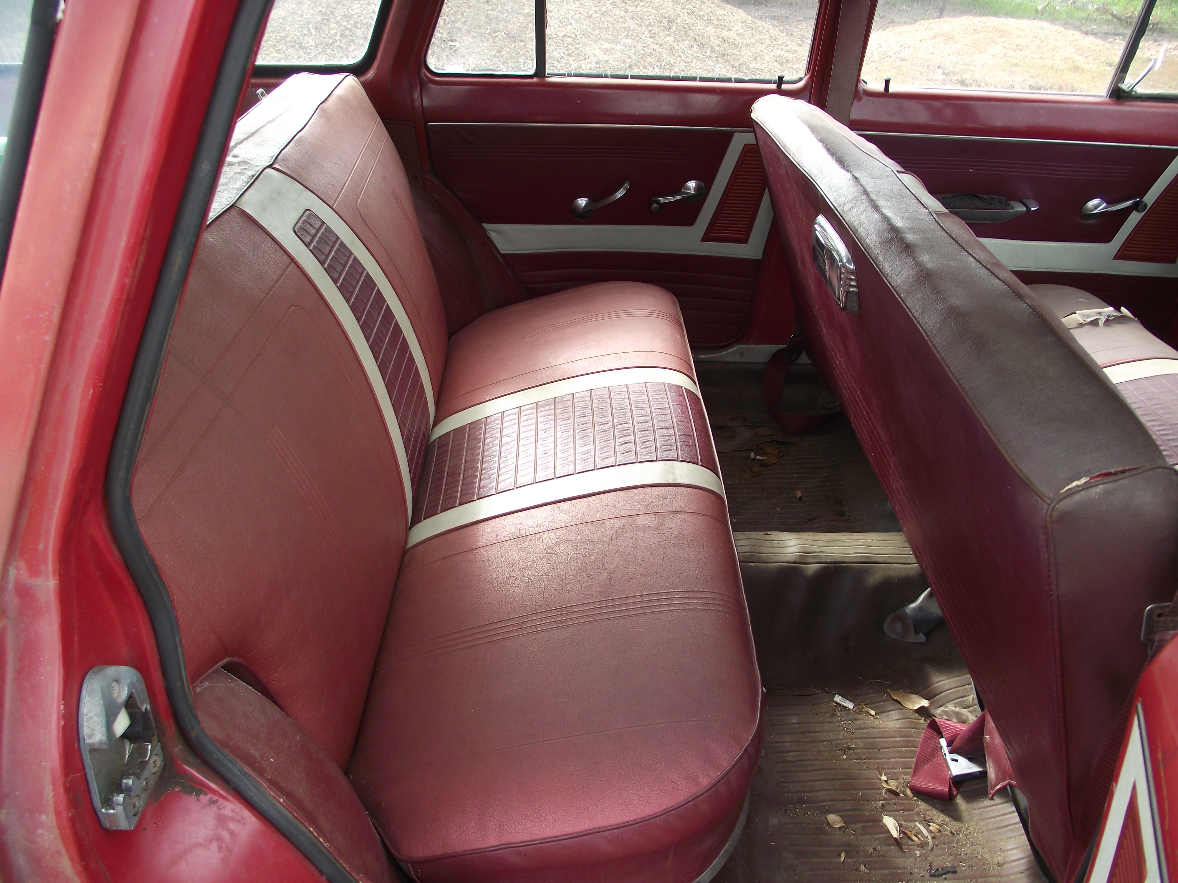 EJ Holden with Garnet & Bolero Red with Feathertop Grey trim — Special Station Sedan