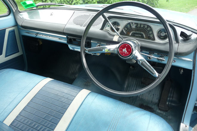 EJ Holden with Saxe & Columbine Blue with Feathertop Grey trim — Special Sedan