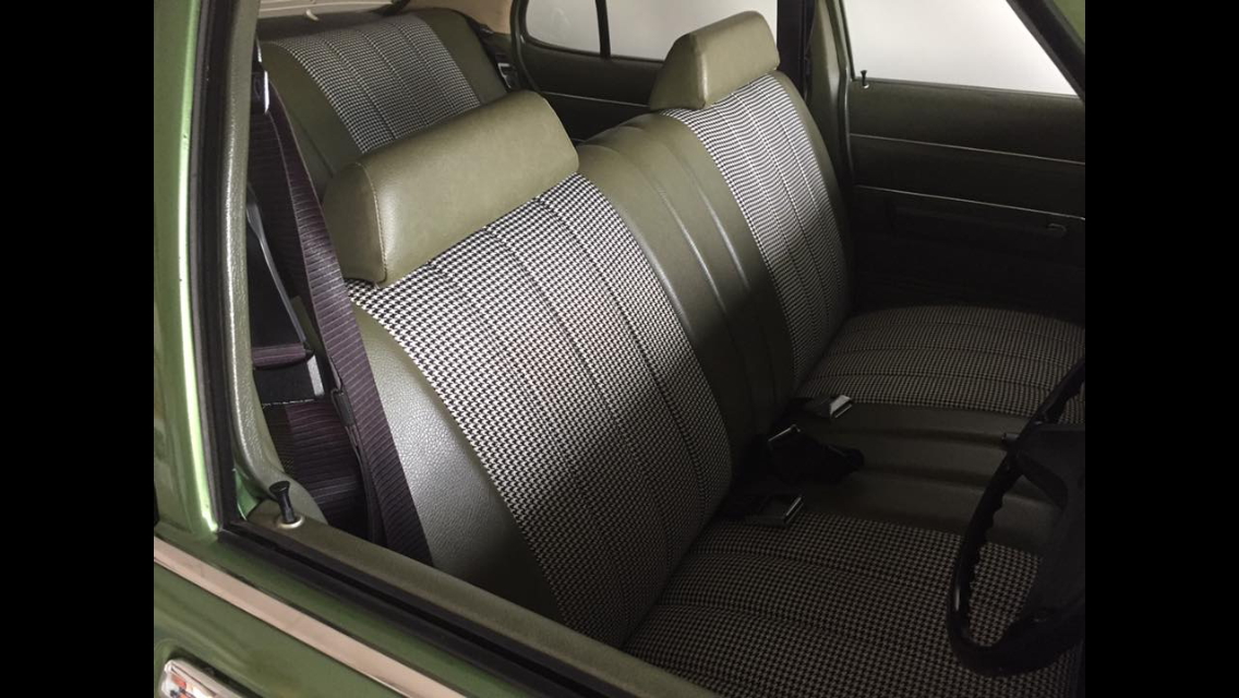 HQ Holden with Olive Green Houndstooth Bench trim — Kingswood Sedan
