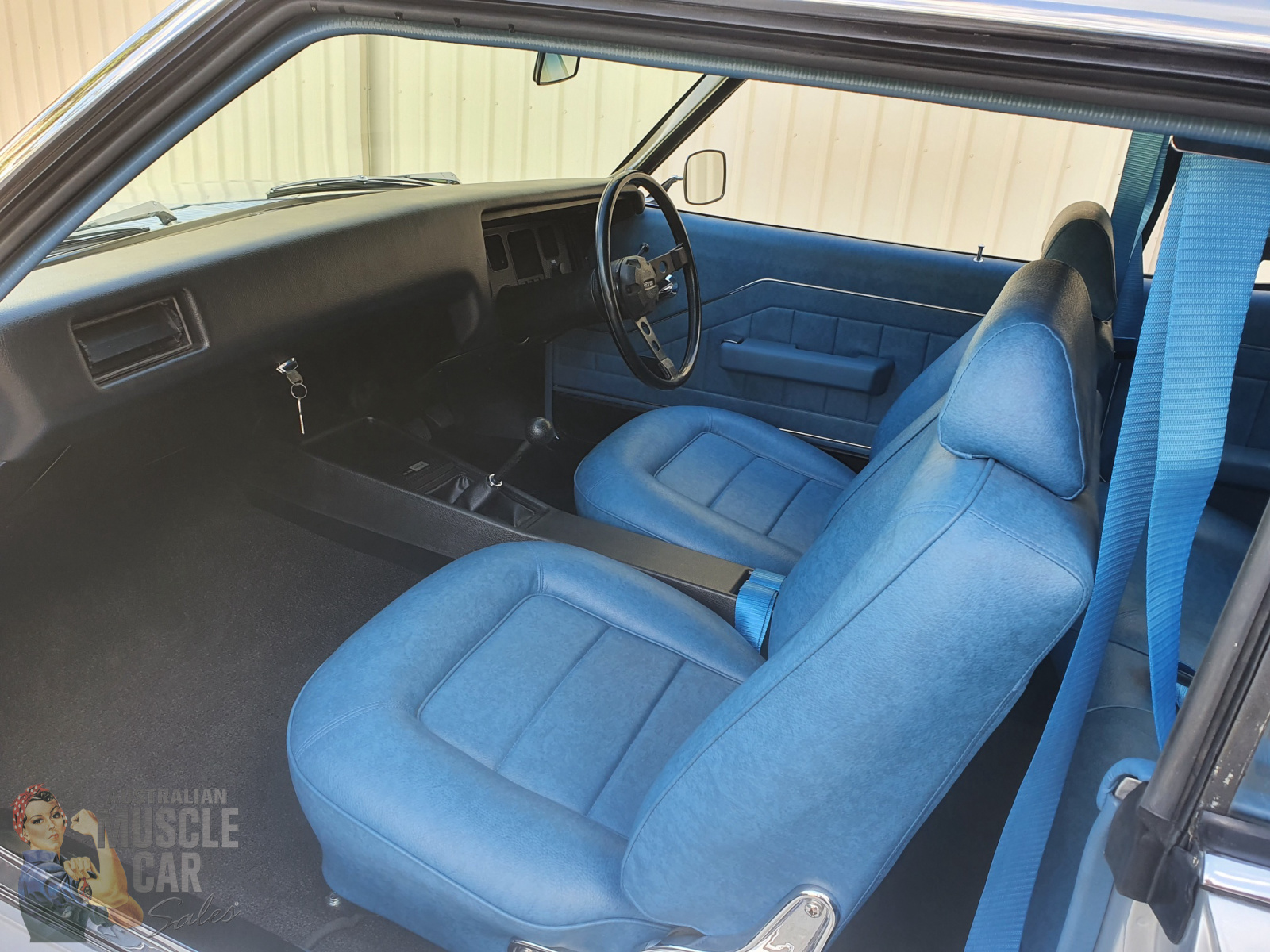 HQ Holden with Medium Blue/Black Vinyl trim — Monaro GTS Coupe