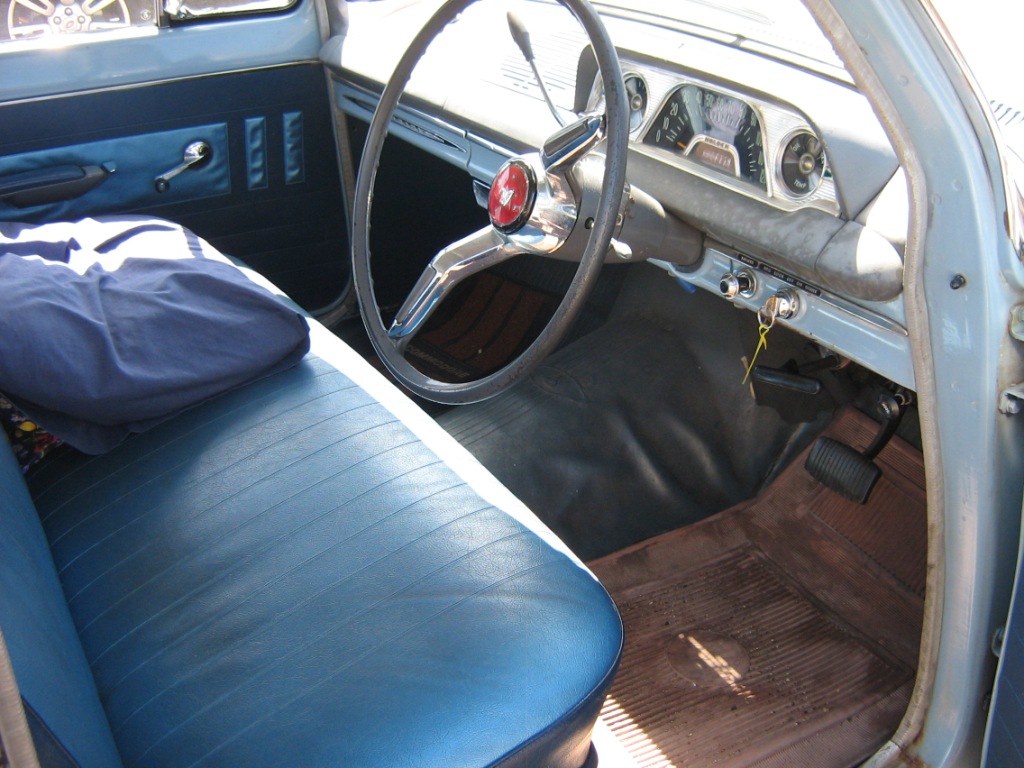EH Holden with Saxe & Columbine Blue trim — Special Sedan