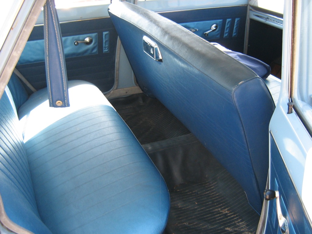 EH Holden with Saxe & Columbine Blue trim — Special Sedan