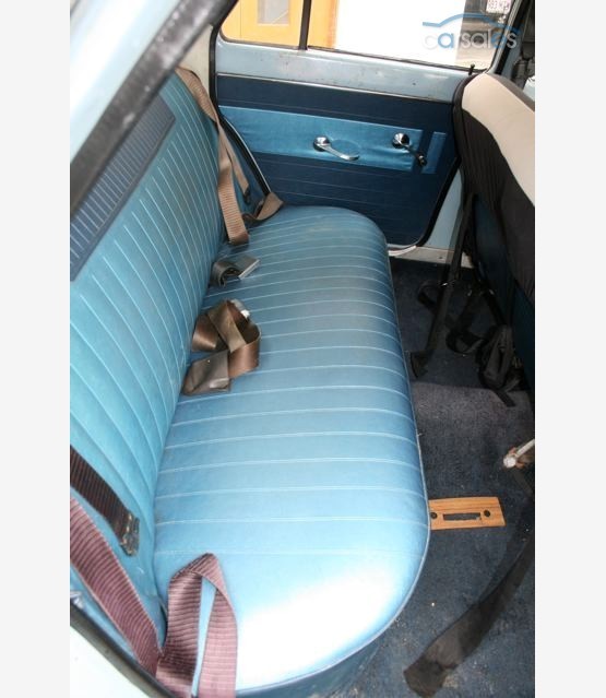 EH Holden with Saxe & Columbine Blue trim — Special Sedan