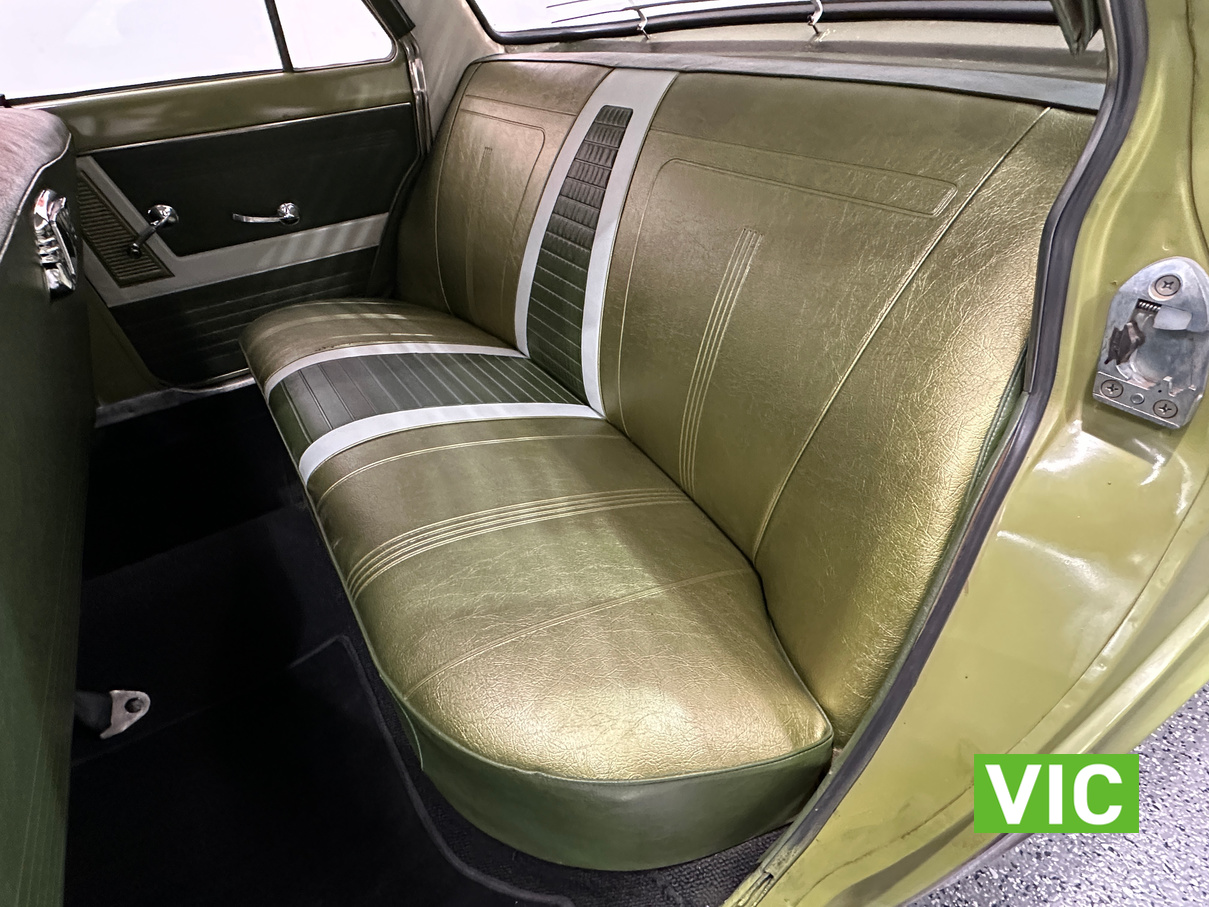 EJ Holden with Harlequin & Curio Green with Feathertop Grey trim — Special Sedan