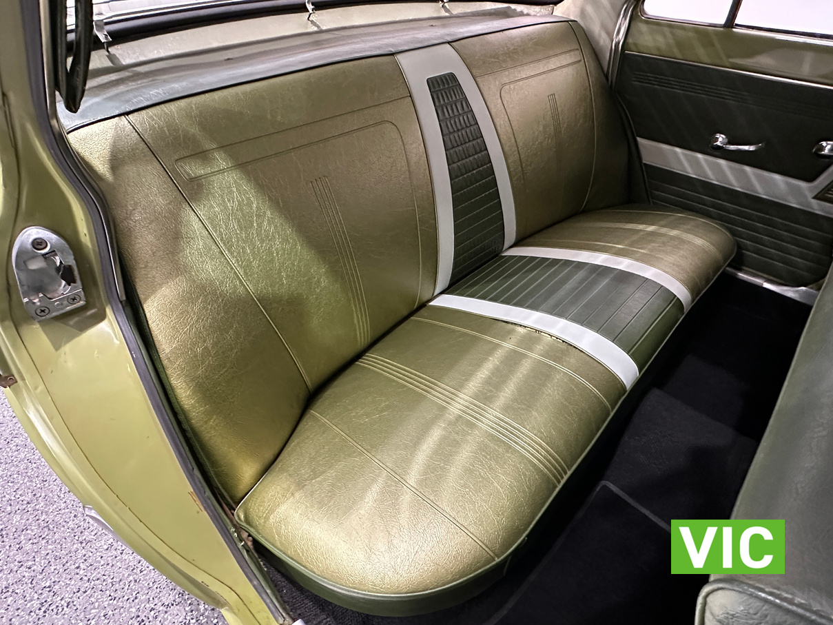 EJ Holden with Harlequin & Curio Green with Feathertop Grey trim — Special Sedan