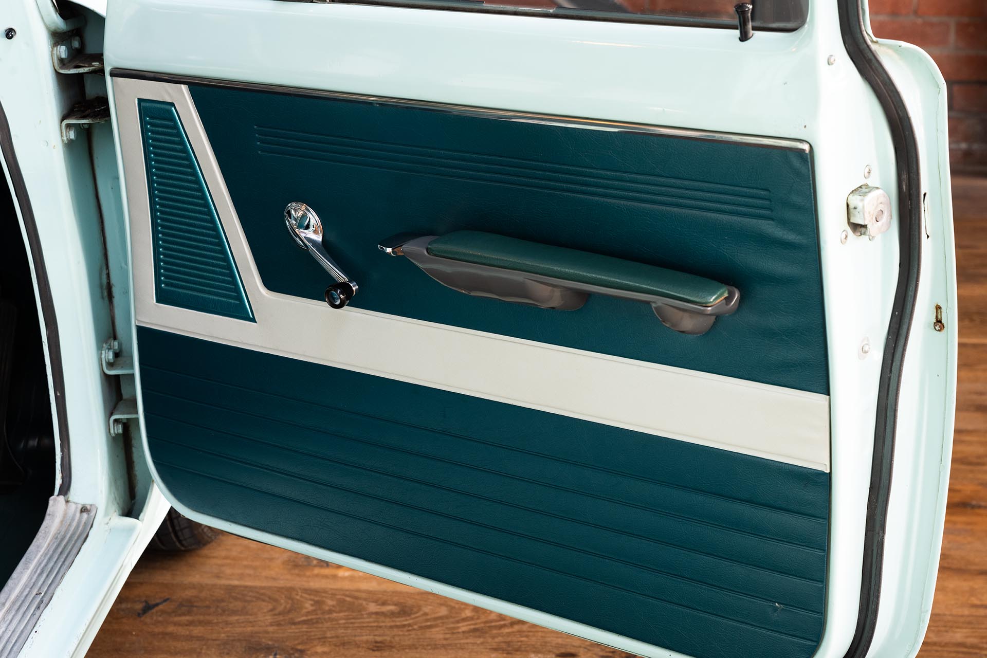 EJ Holden with Monaco & Geisha Turquoise with Feathertop Grey trim — Special Sedan