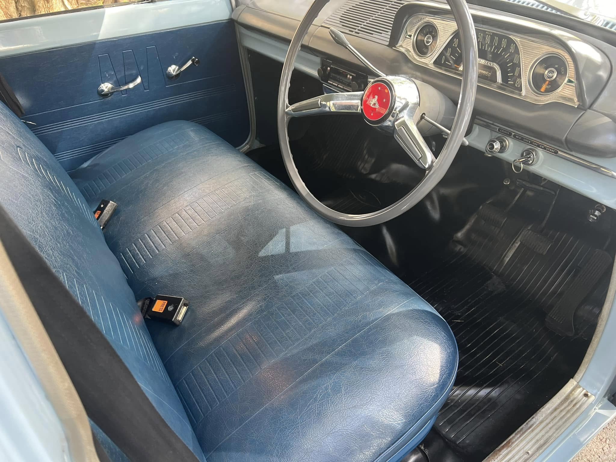 EH Holden with Columbine Blue trim — Standard Sedan