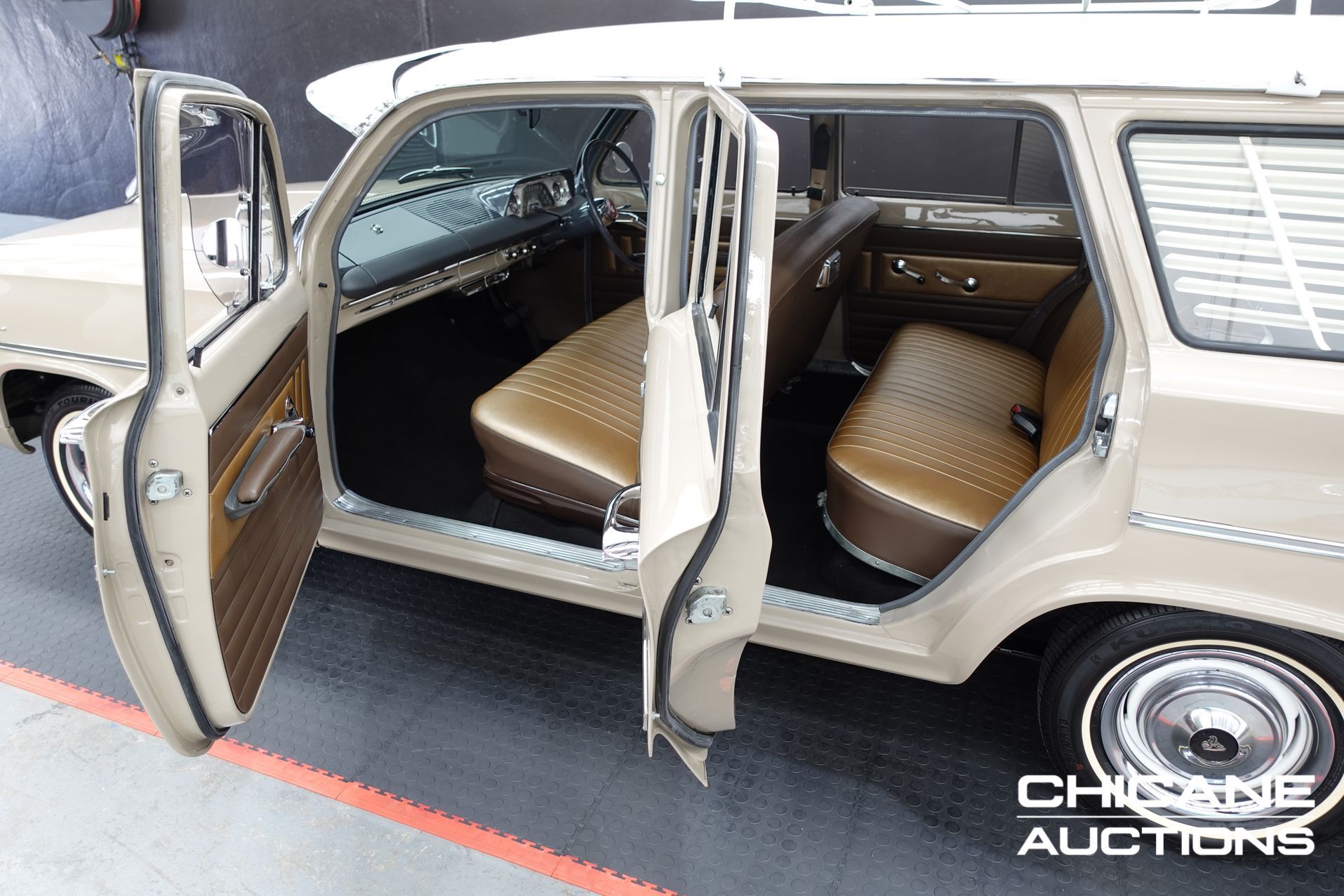 EH Holden with Aztec Gold & Jamboree Brown trim — Special Station Sedan