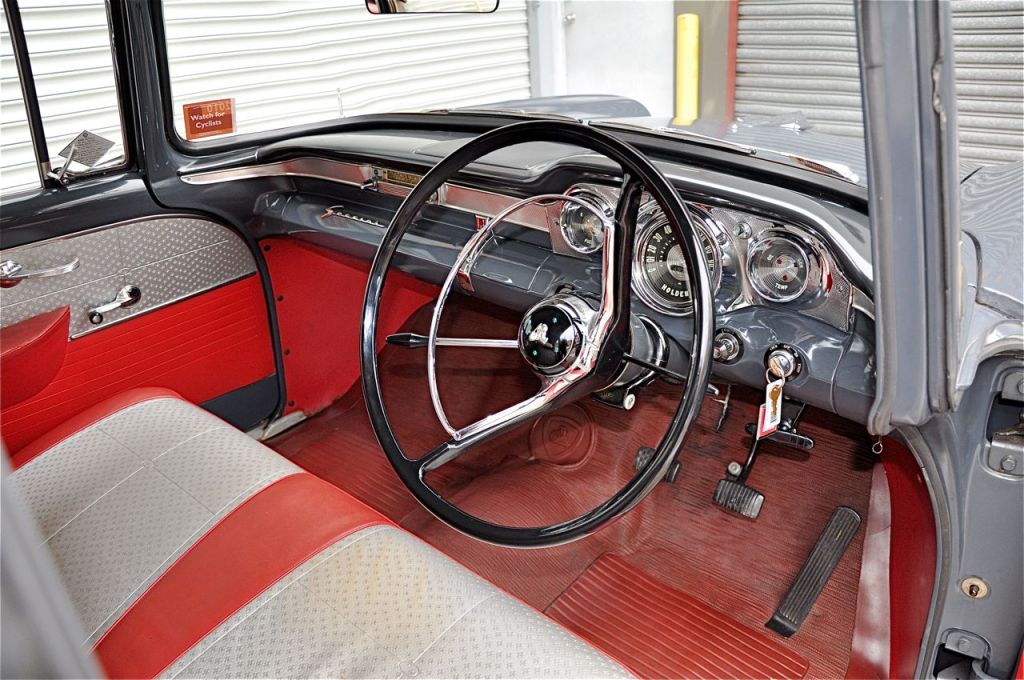 EK Holden with Grenadier Red & Athens Grey trim — Special Sedan