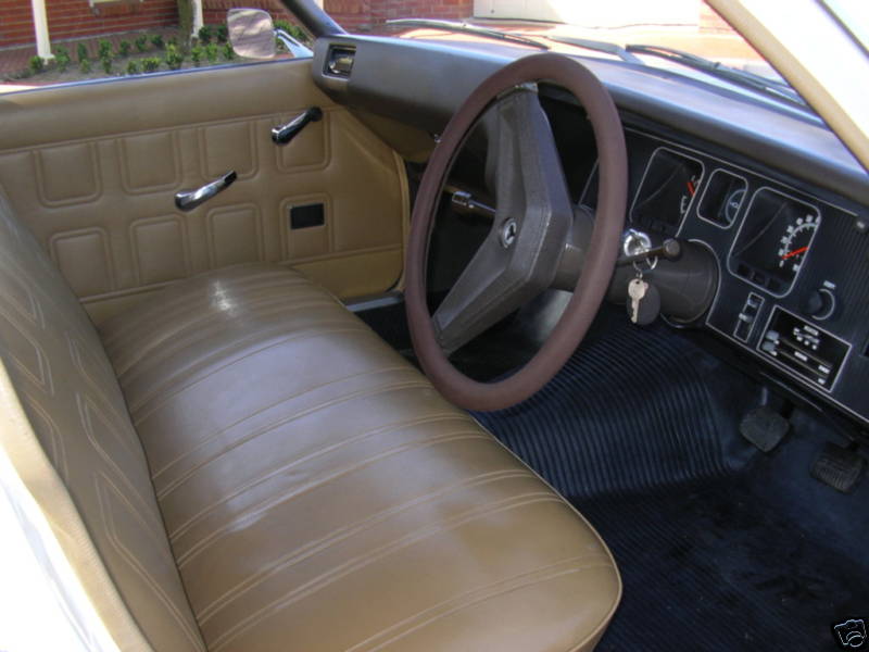 HQ Holden with Antique Saddle/Brown Vinyl Bench trim — Belmont Sedan