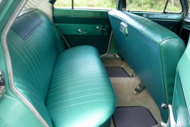 EH Holden with Porcelain & Triton Green trim — Special Sedan