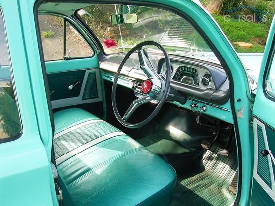 EJ Holden with Porcelain & Triton Green with Feathertop Grey trim — Special Sedan