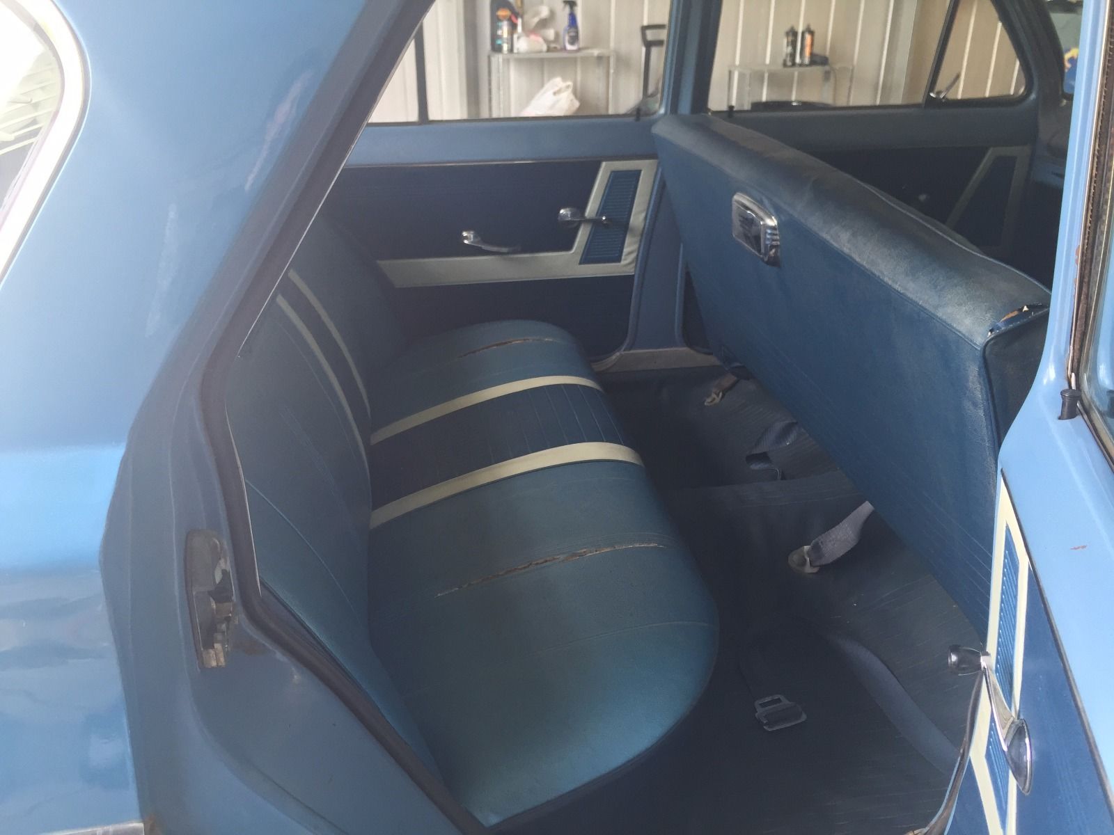 EJ Holden with Saxe & Columbine Blue with Feathertop Grey trim — Special Sedan