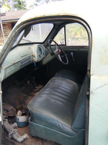 FJ Holden with Blue Green trim — Coupe-Utility