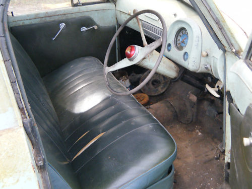 FJ Holden with Blue Green trim — Coupe-Utility