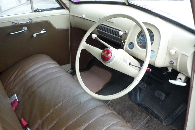 FJ Holden with Truro Brown Vinyl trim — Special Sedan