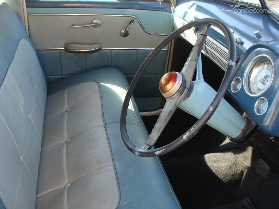 FJ Holden with Luxor Blue & Cosmos Grey trim — Special Sedan